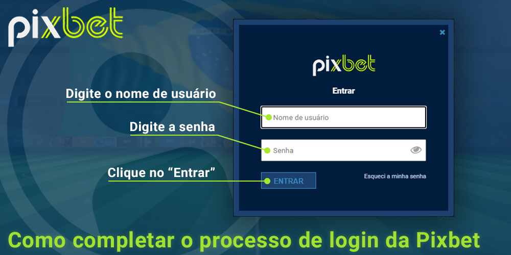 Instruções detalhadas sobre como entrar em sua conta Pixbet