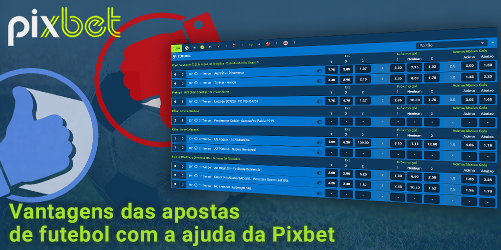 Principais benefícios de apostar no futebol com Pixbet para os brasileiros