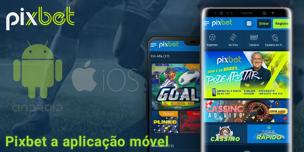 Pixbet o aplicativo móvel para Android e iOS