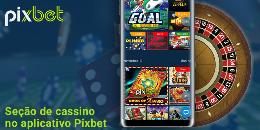 Jogue jogos de casino na aplicação móvel Pixbet