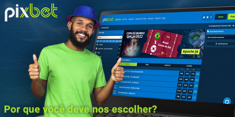 Jogadores brasileiros escolhem Pixbet