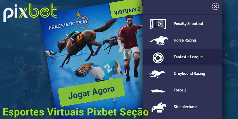 Seção de esportes virtuais no Pixbet para jogadores brasileiros