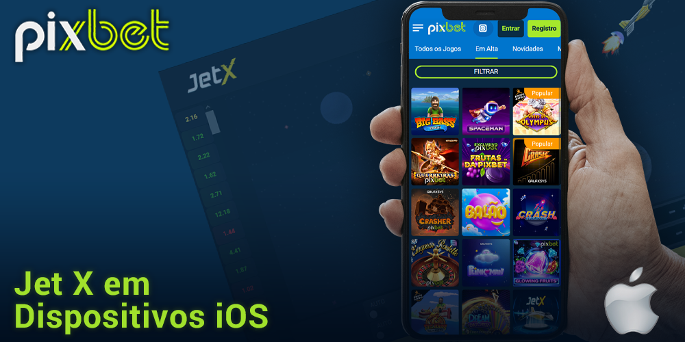 Jogue Jet X na Pixbet com seu iOS