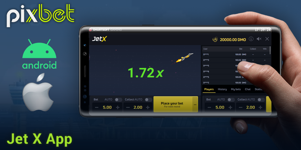 Aplicativo móvel Pixbet para jogar Jet X