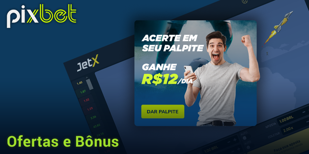Bônus adicionais no jogo JetX na Pixbet para brasileiros
